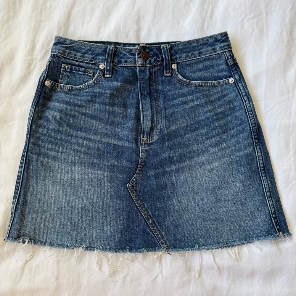 Abercrombie & Fitch Blue Denim Mini Skirt